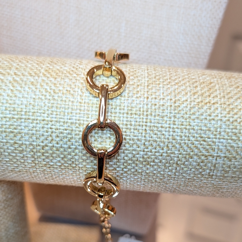 Nina Ricci Elegant Gold Link Bracelet NWT